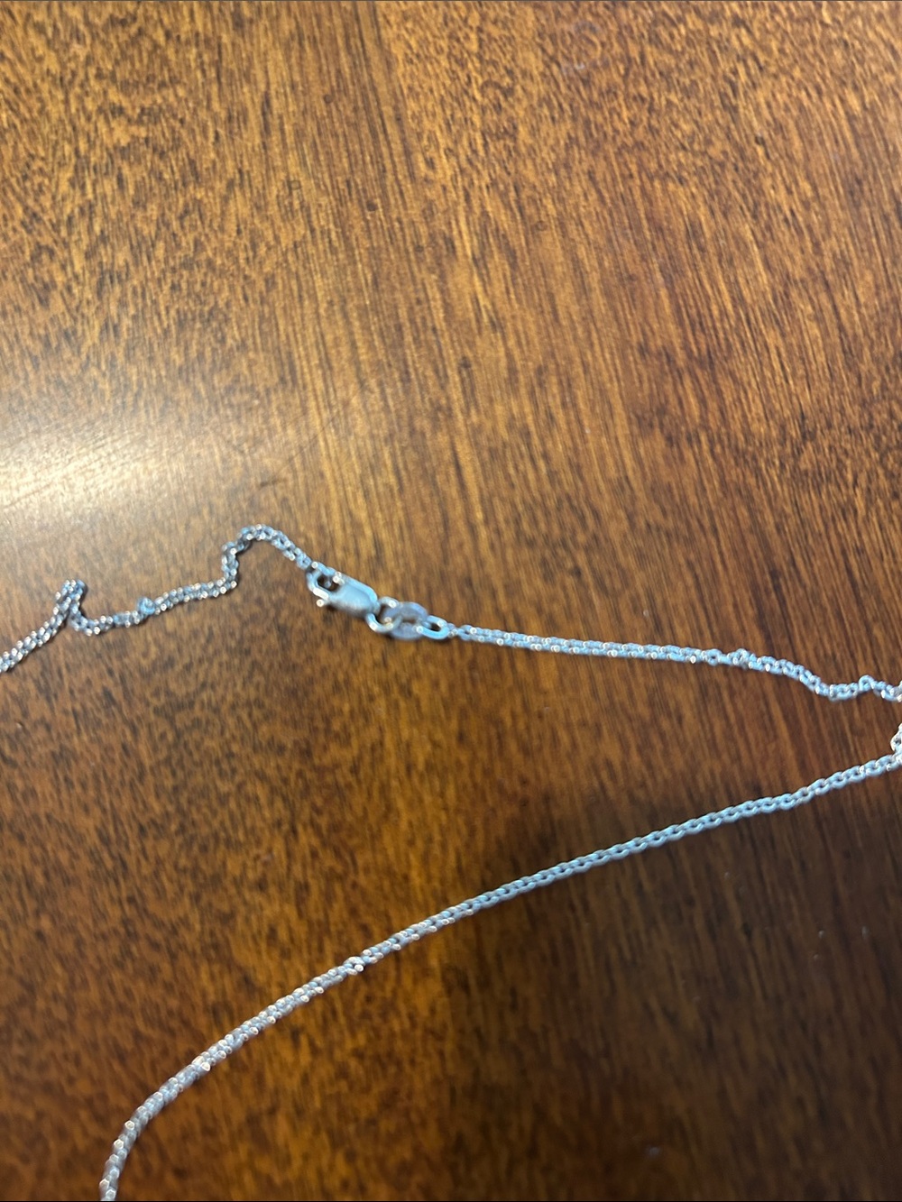 14kt White Gold Amethyst Necklace with diamond accents - Picture 4 of 9